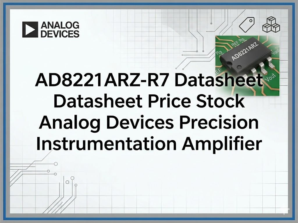 AD8221ARZ R7 Datasheet Price Stock Analog Devices Precision Instrumentation Amplifier